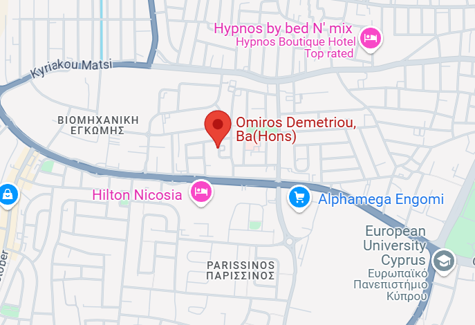 Omiros Demetriou, Ba(Hons)
google location